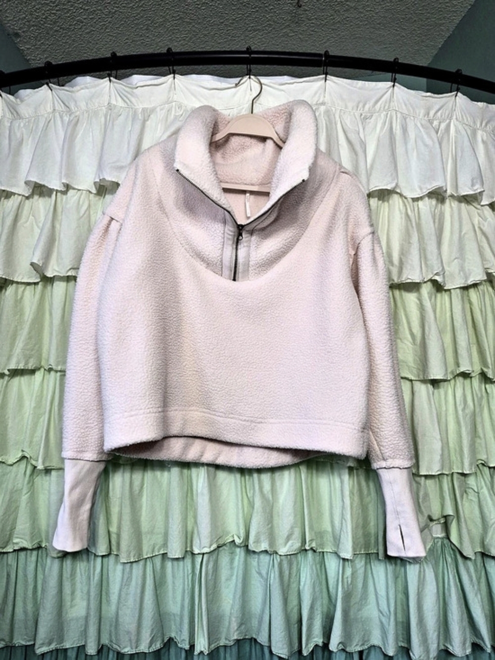 Lululemon Scuba Oversized Funnel-Neck Half Zip Pink Pullover